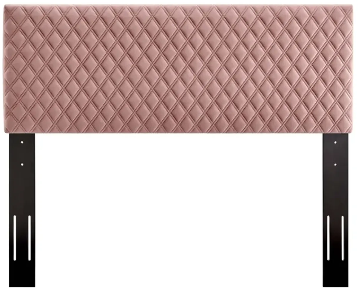 Angela Performance Velvet Headboard by Modway King / Dusty Rose