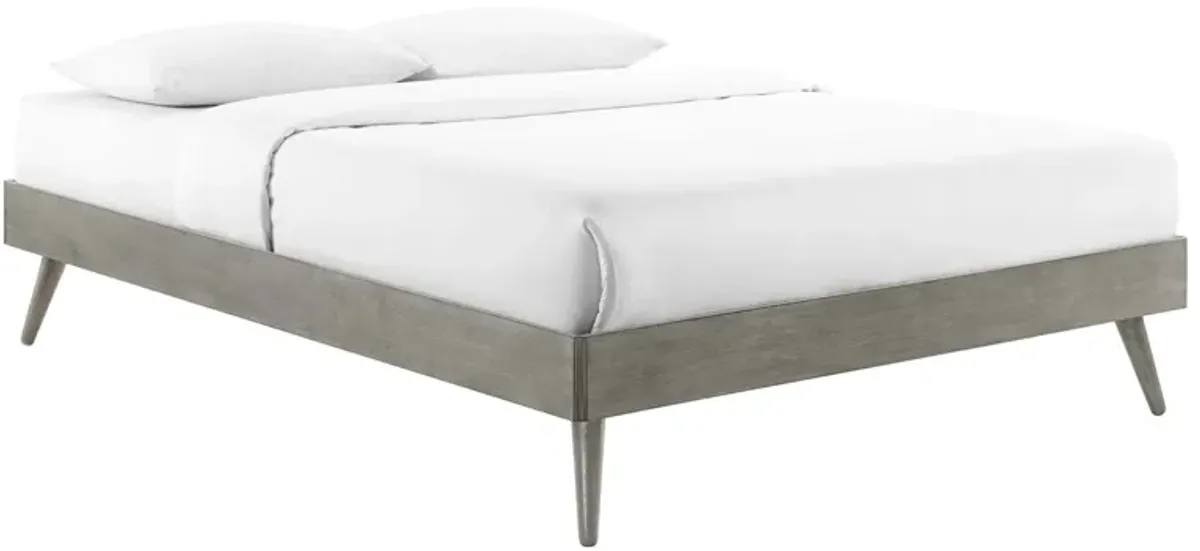 Margo Wood Platform Bed Frame by Modway King / Gray