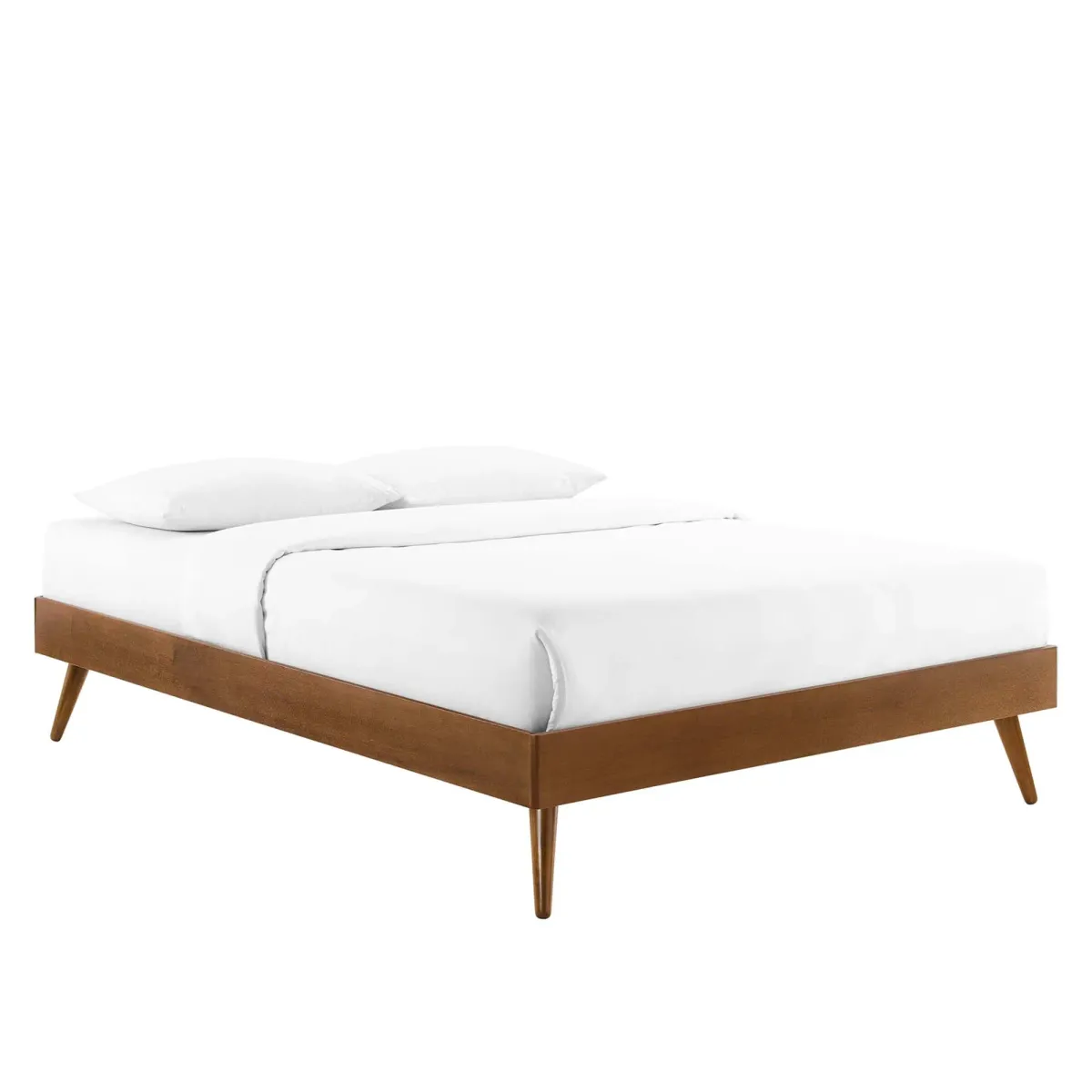 Margo Wood Platform Bed Frame by Modway King / Walnut