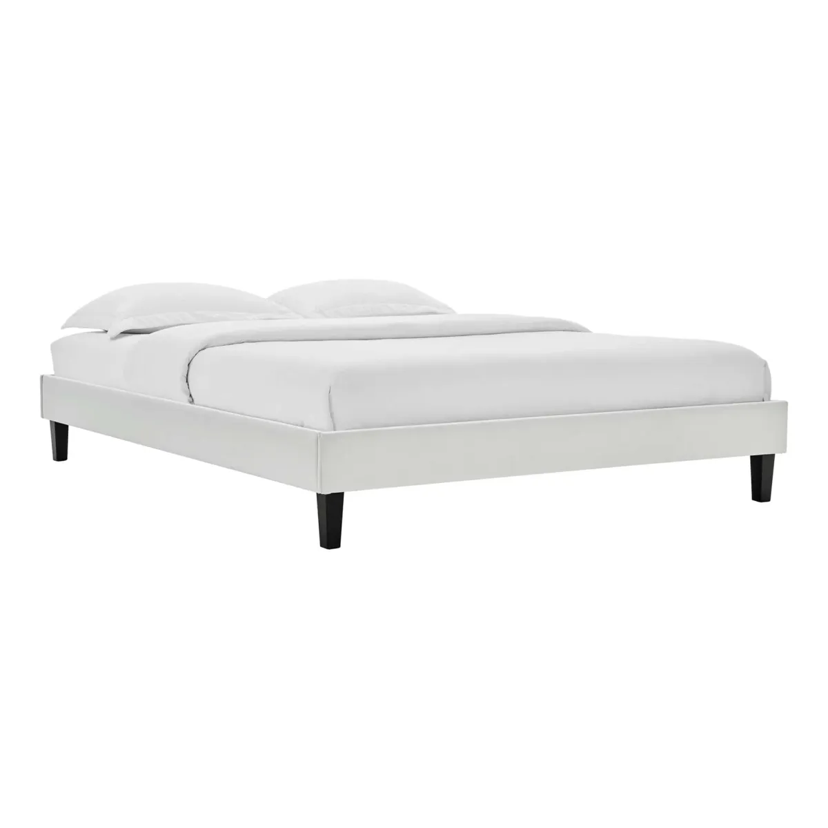 Reign Performance Velvet Platform Bed Frame by Modway King / Navy