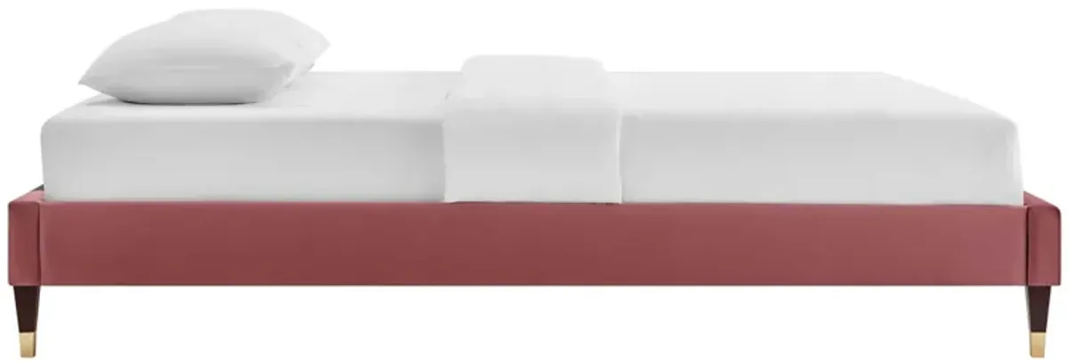 Harlow Performance Velvet Platform Bed Frame by Modway