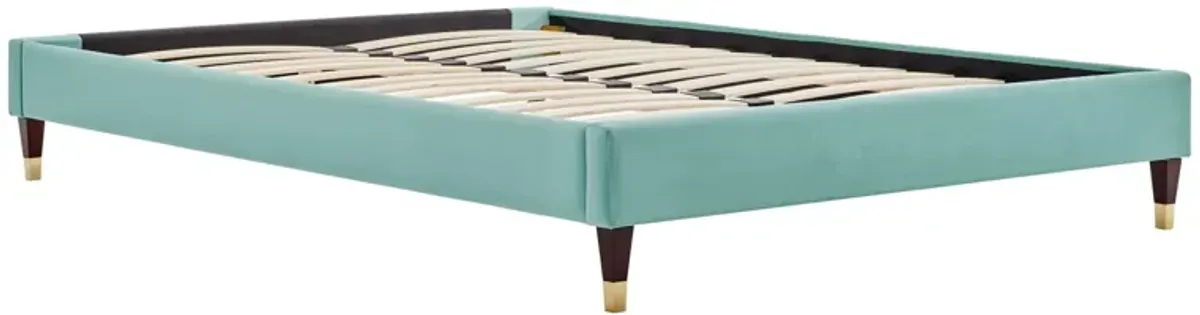Harlow Performance Velvet Platform Bed Frame by Modway