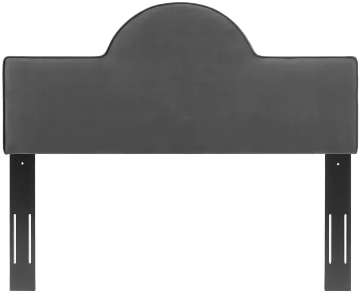 Dawn Performance Velvet Headboard by Modway Charcoal / Twin