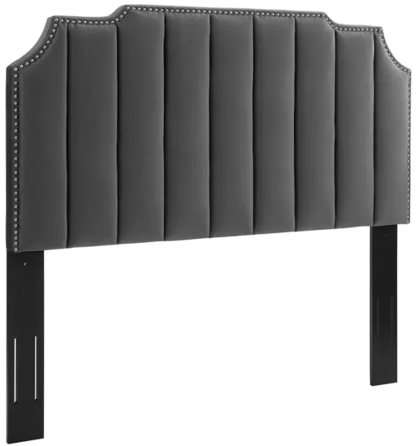 Rosalind Performance Velvet Headboard by Modway Twin / Charcoal