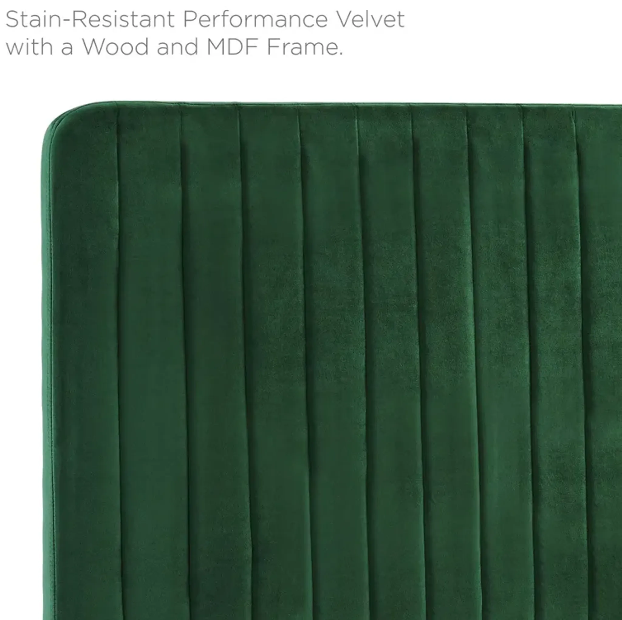 Milenna Channel Tufted Performance Velvet Headboard by Modway Full ...