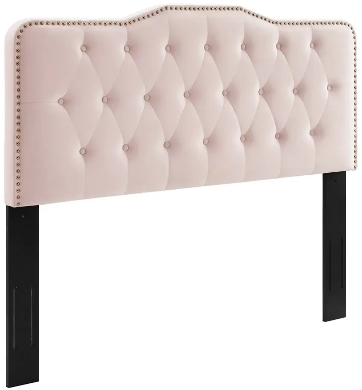 Sophia Tufted Performance Velvet Headboard by Modway Twin / Light Gray