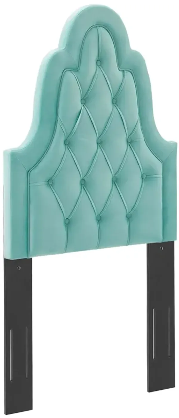 Augustine Tufted Performance Velvet Headboard by Modway Twin / Mint