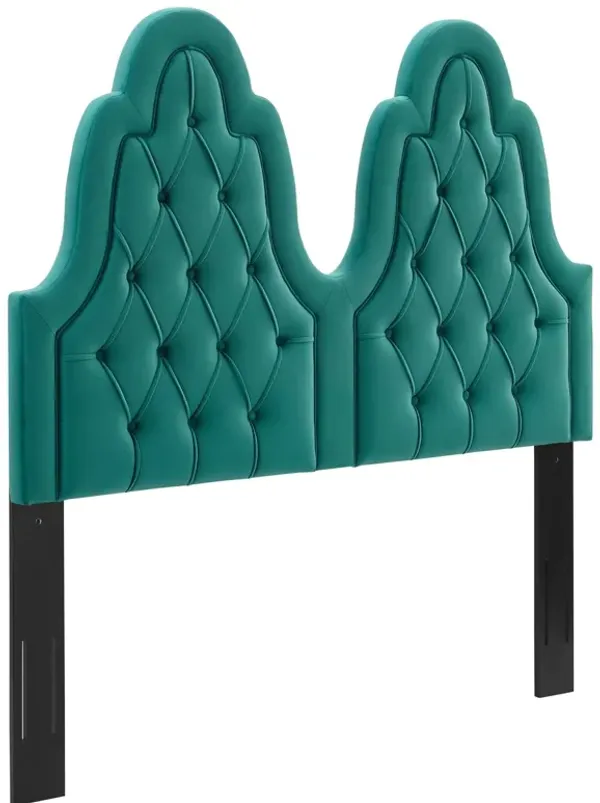 Augustine Tufted Performance Velvet Headboard by Modway Teal / King/CA King