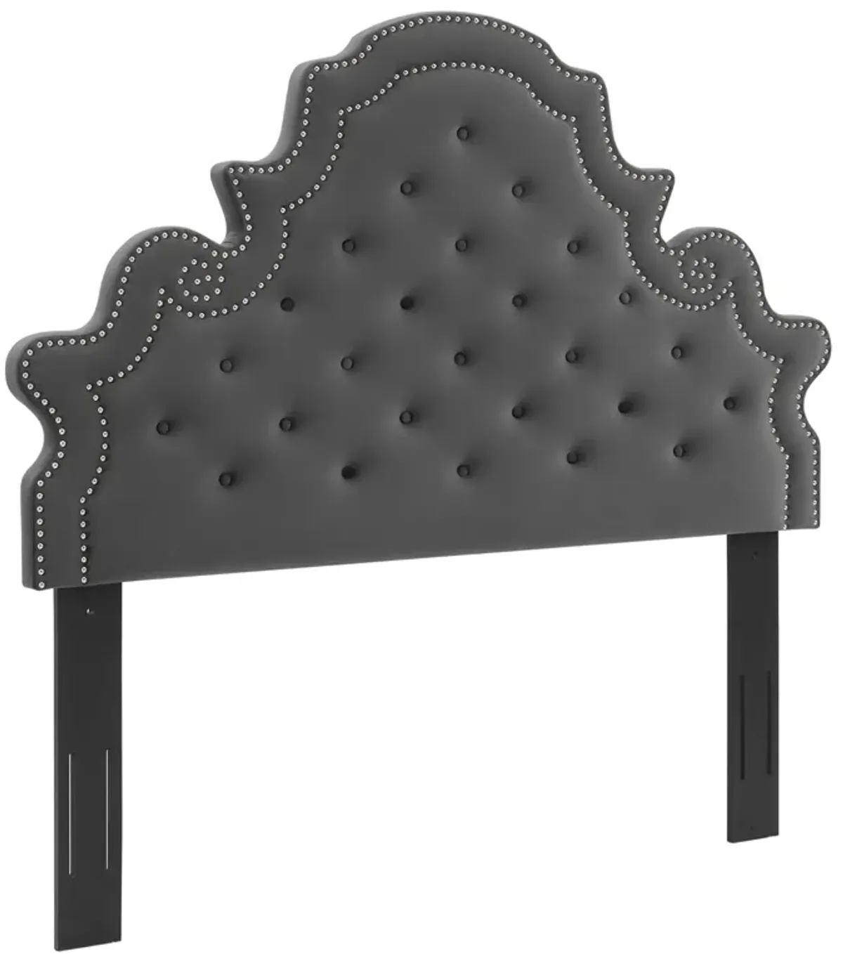 Diana Tufted Performance Velvet Headboard by Modway Twin / Charcoal