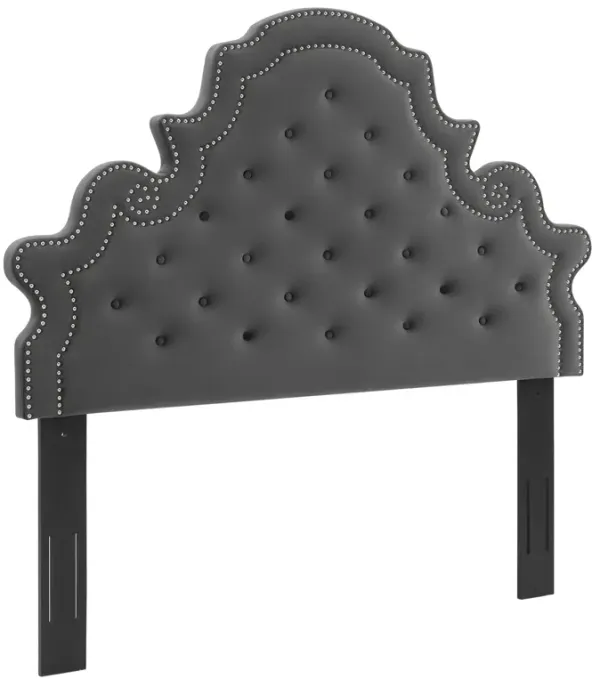 Diana Tufted Performance Velvet Headboard by Modway Twin / Charcoal