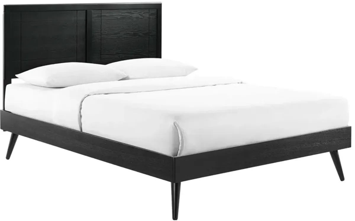Marlee Wood Platform Bed With Splayed Legs by Modway Gray / Full