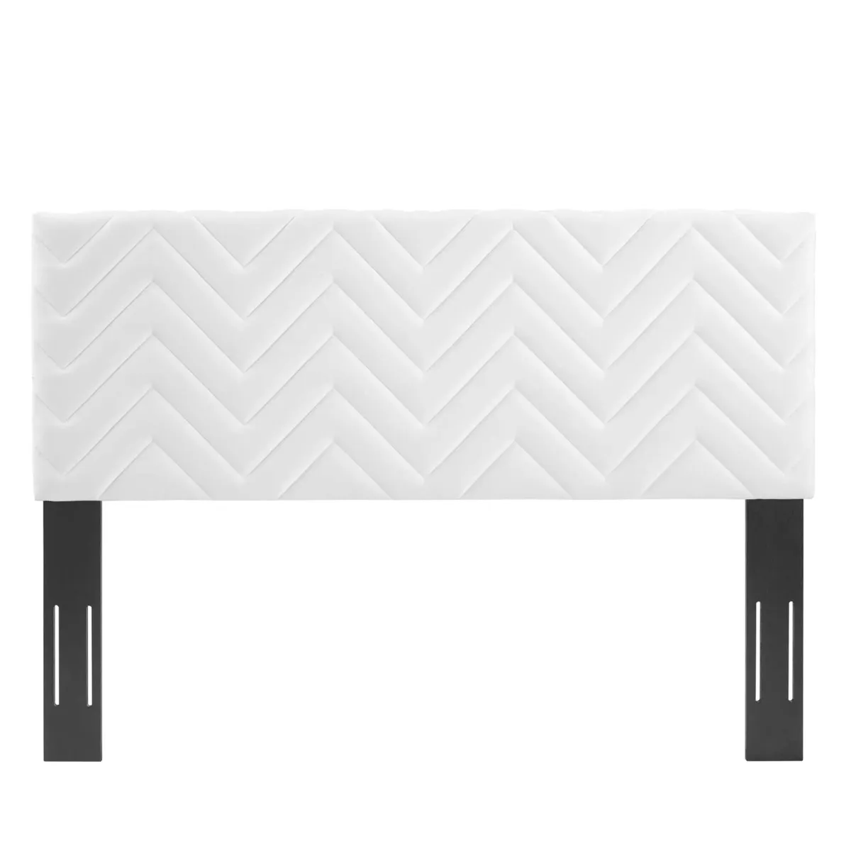 Mercy Chevron Tufted Performance Velvet Headboard by Modway Twin / White