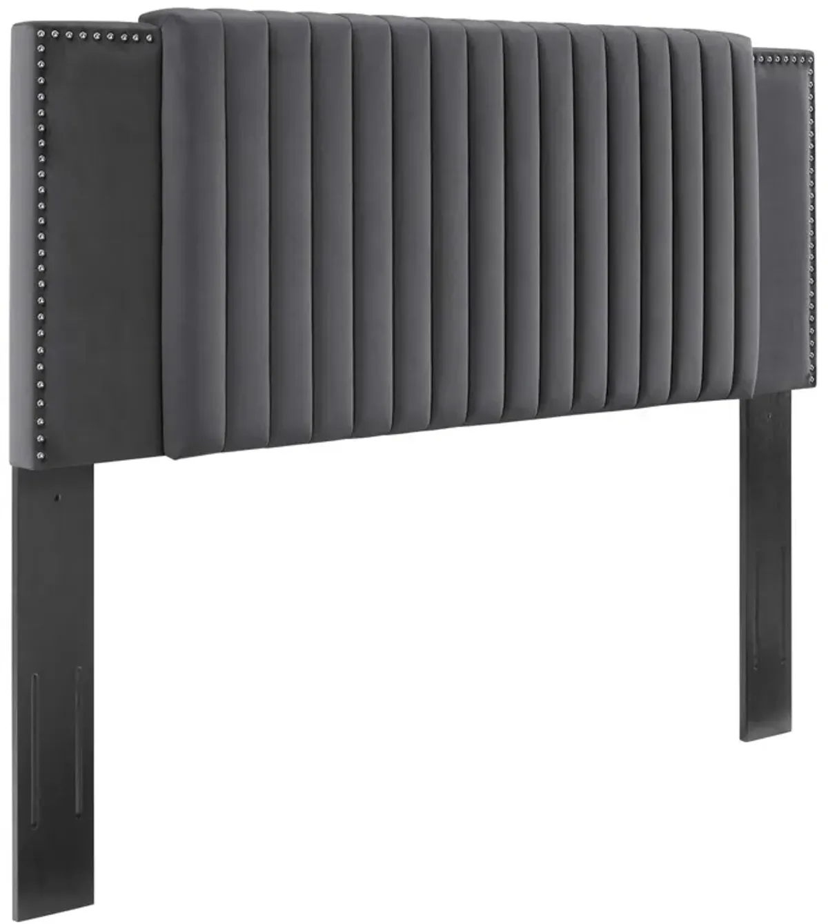 Felicity Channel Tufted Performance Velvet Headboard by Modway White / Full/Queen