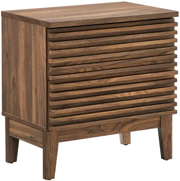 Render Two-Drawer Nightstand by Modway Walnut