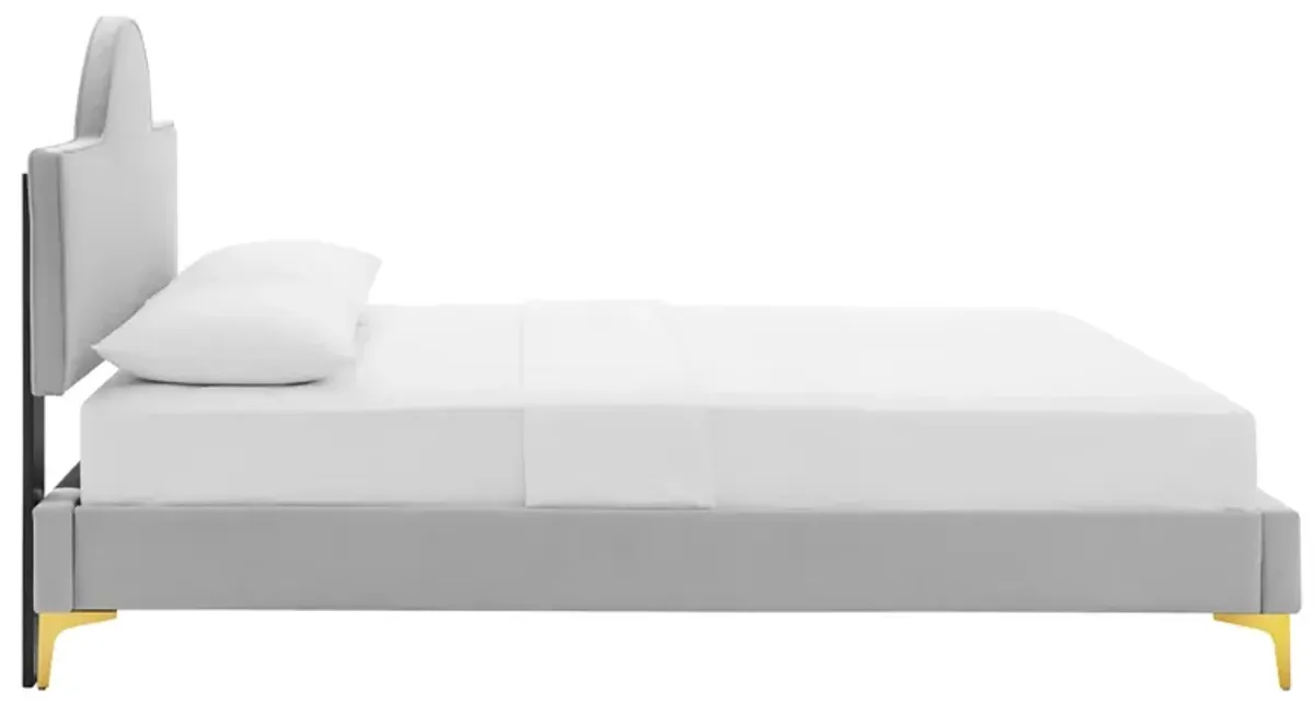 Sunny Performance Velvet Bed by Modway