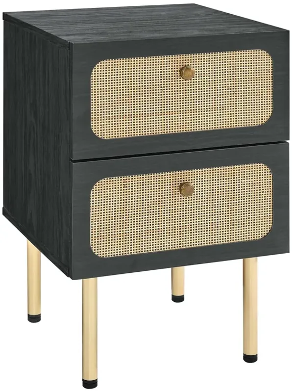 Chaucer 2-Drawer Nightstand by Modway Black