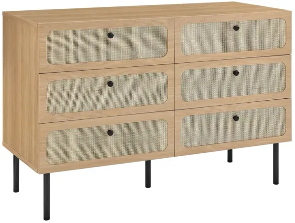 Chaucer 6-Drawer Compact Dresser by Modway Oak