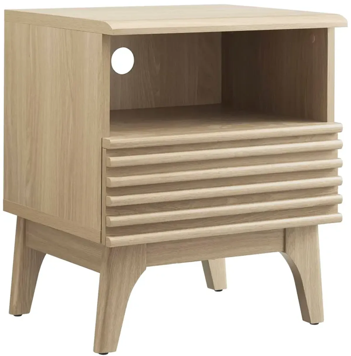 Render Nightstand by Modway Oak