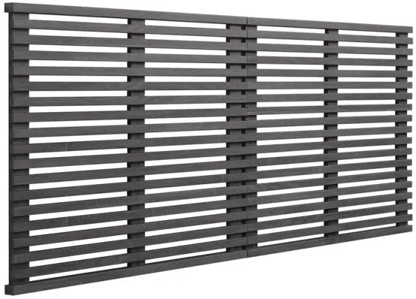 Render Wall Mount Headboard by Modway King / Charcoal