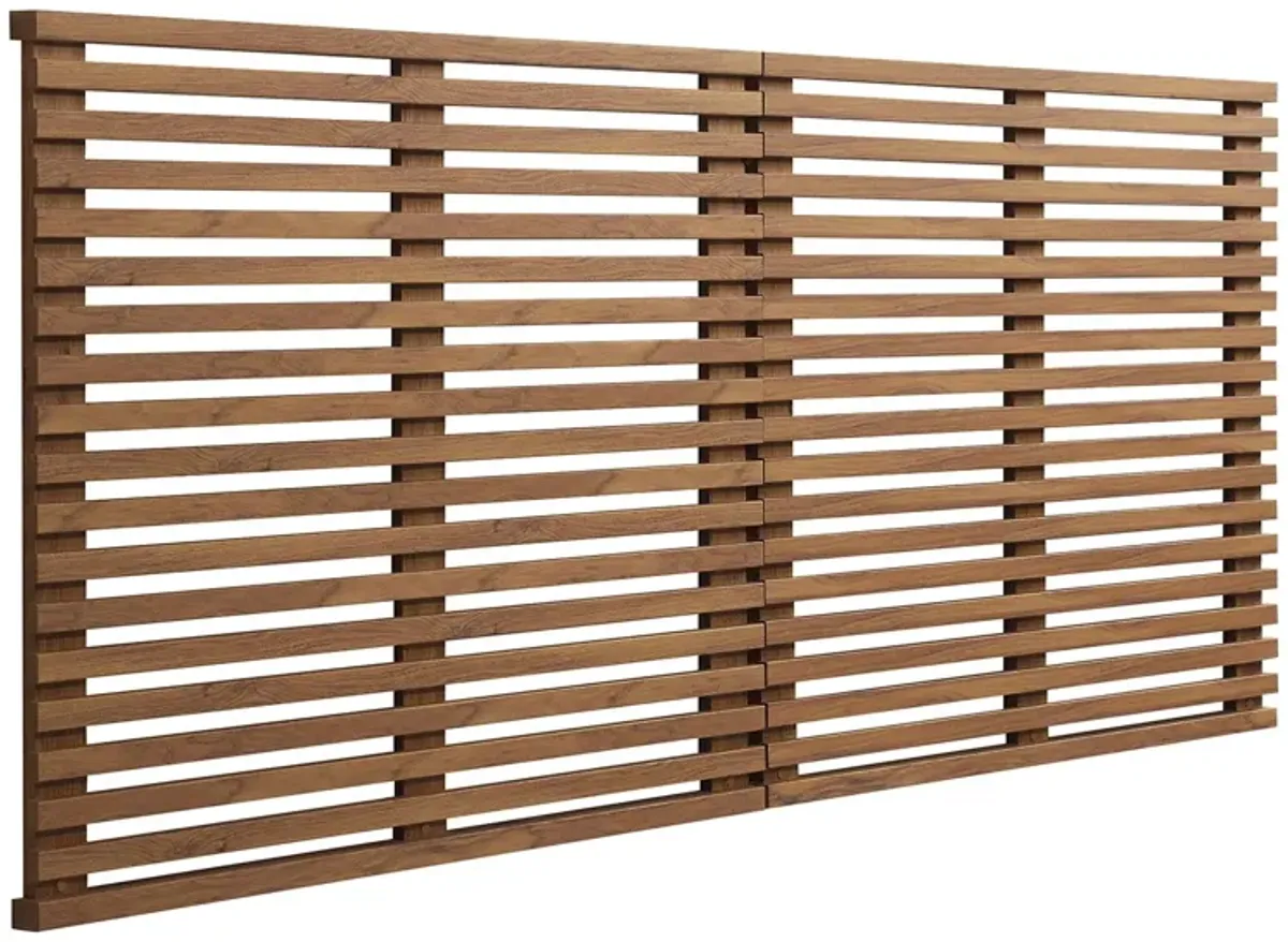 Render Wall Mount Headboard by Modway King / Walnut