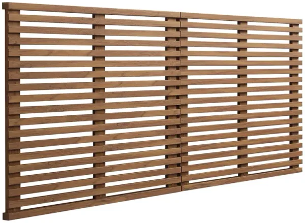 Render Wall Mount Headboard by Modway King / Walnut