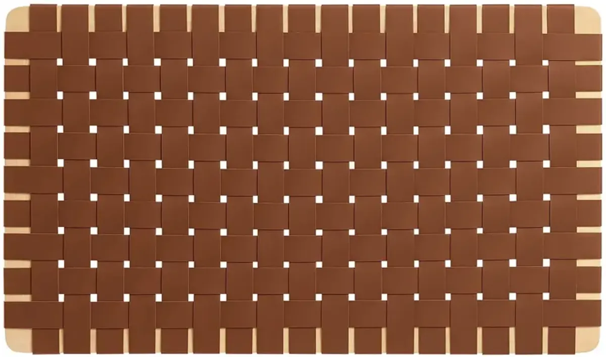 Sparta Woven Wall-Mount Vegan Leather Headboard by Modway