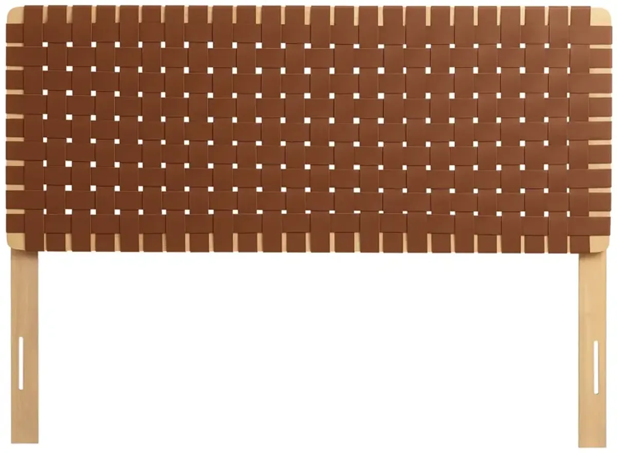 Sparta Woven Vegan Leather Headboard by Modway