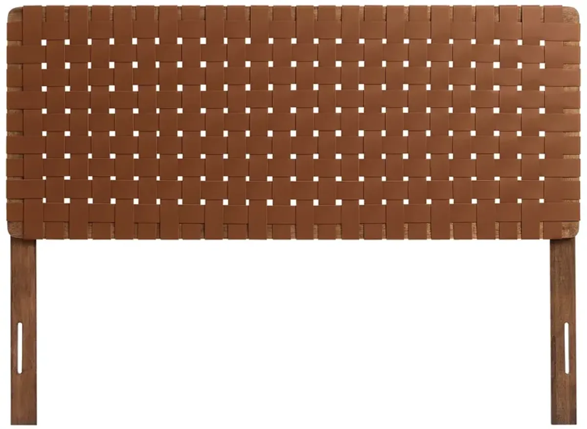 Sparta Woven Vegan Leather Headboard by Modway