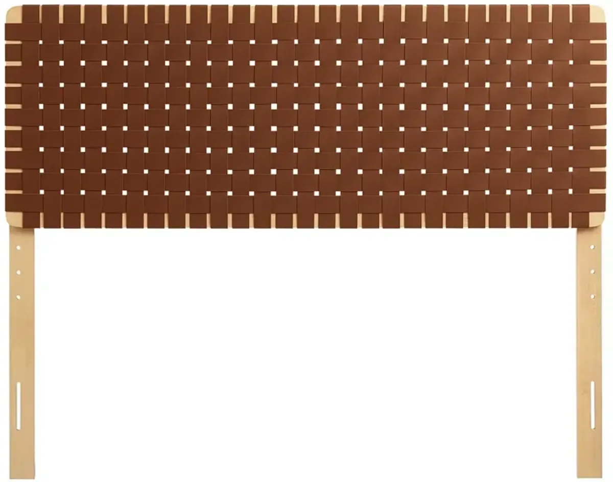 Sparta Woven Vegan Leather Headboard by Modway