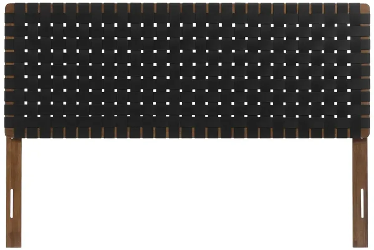 Sparta Woven Vegan Leather Headboard by Modway