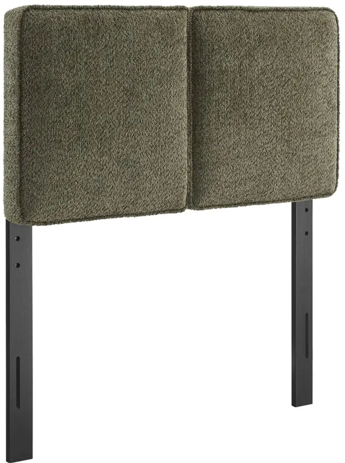 Lindee Boucle Fabric Headboard Sage / Twin