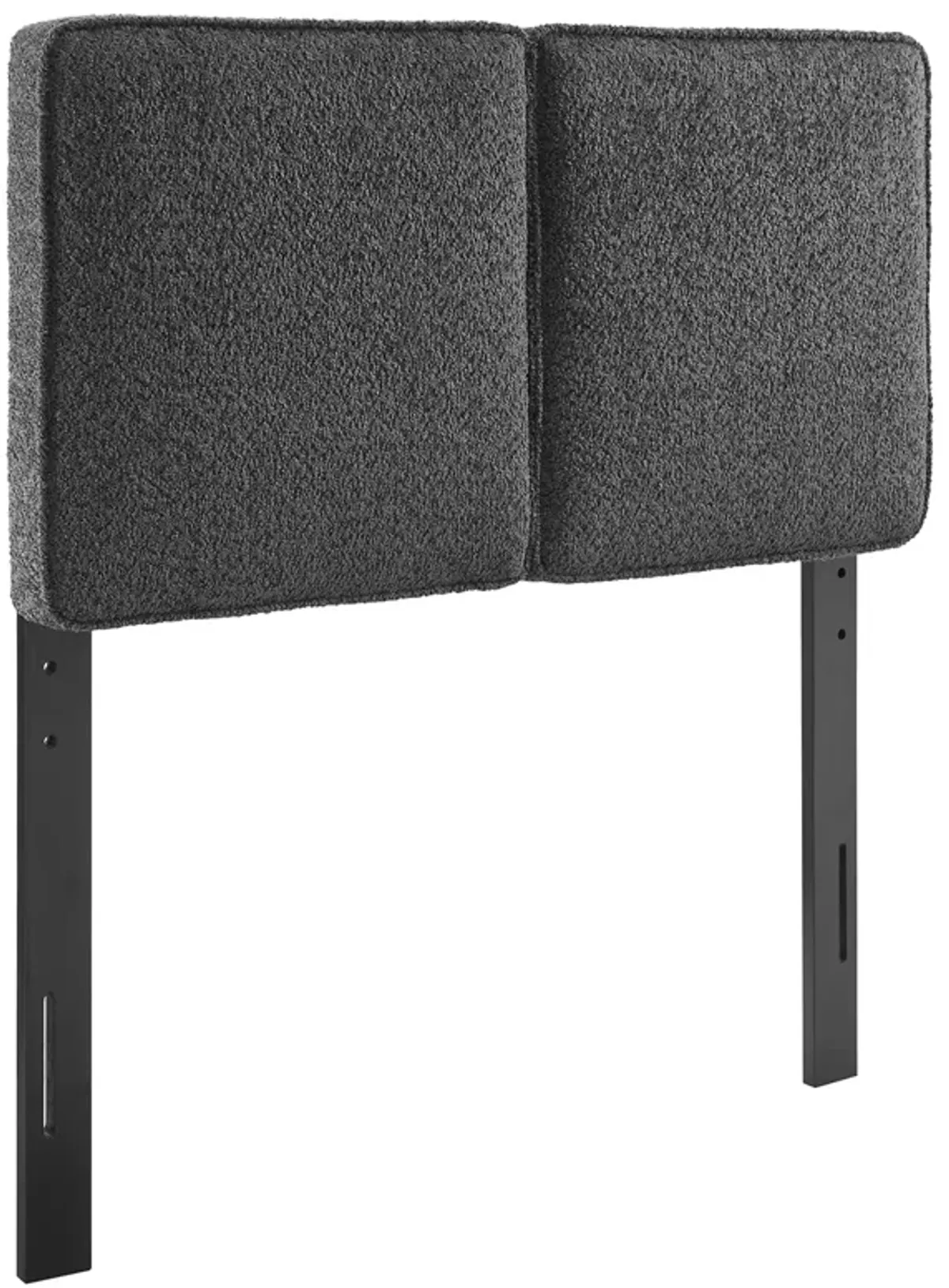 Lindee Boucle Fabric Headboard Slate / Twin