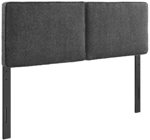 Lindee Boucle Fabric Headboard Slate / Full