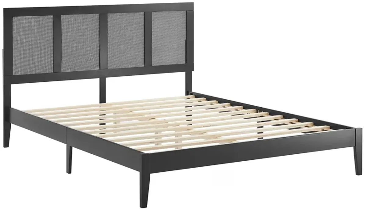 Sirocco Rattan and Wood Platform Bed