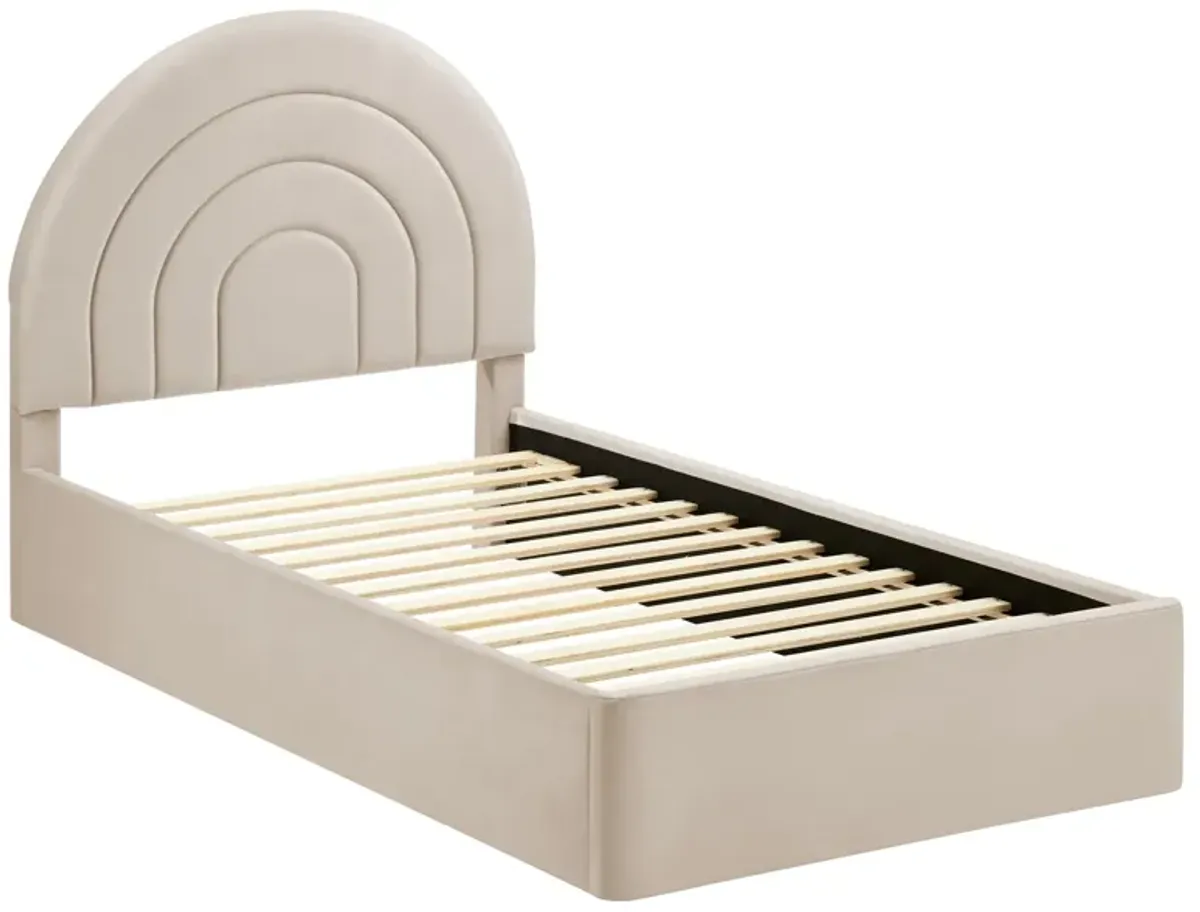 Solana Arched Performance Velvet Platform Bed by Modway