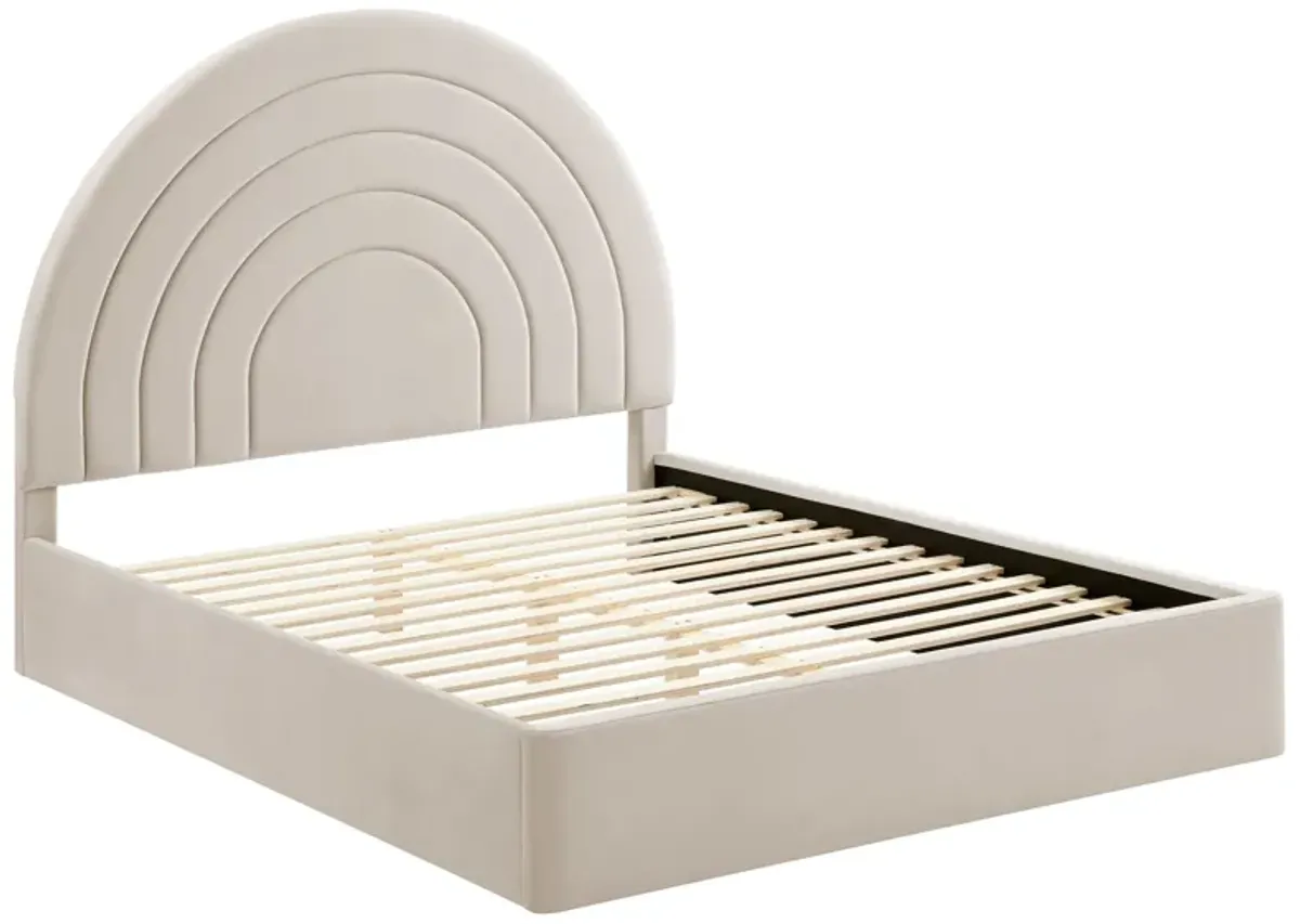 Solana Arched Performance Velvet Platform Bed by Modway