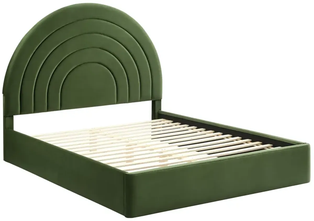 Solana Arched Performance Velvet Platform Bed by Modway