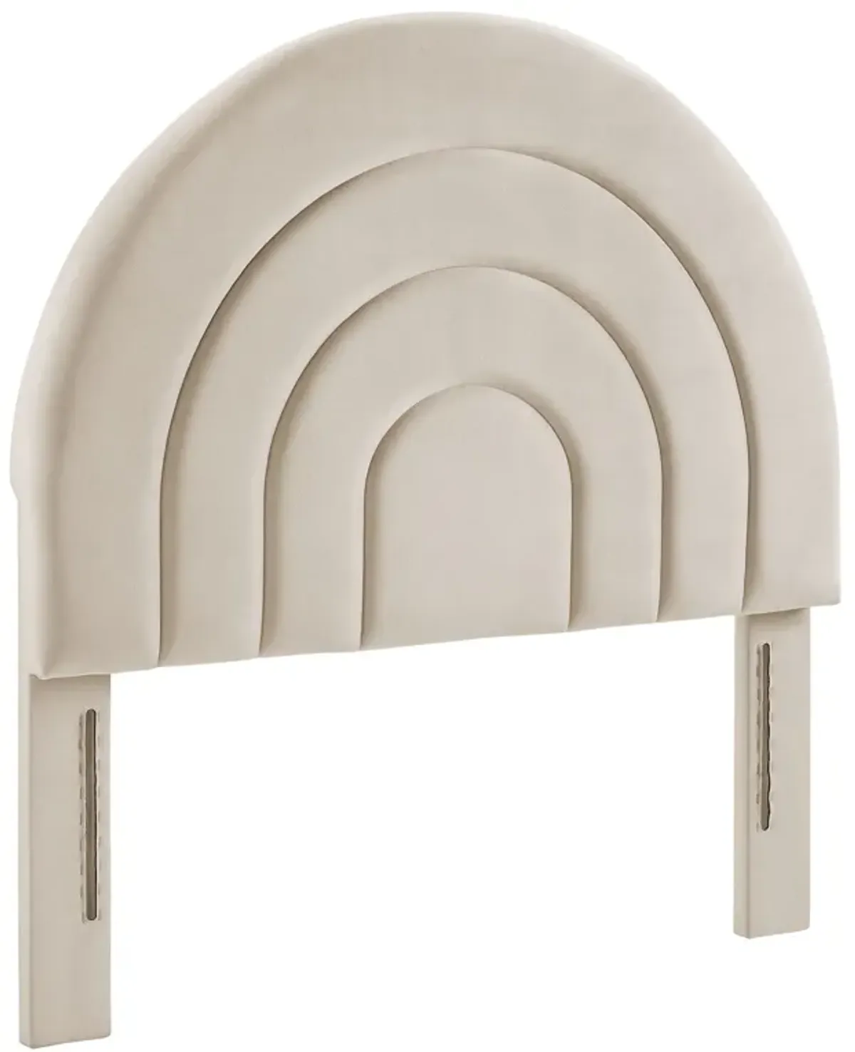 Solana Arched Performance Velvet Headboard by Modway Cadet Blue / King