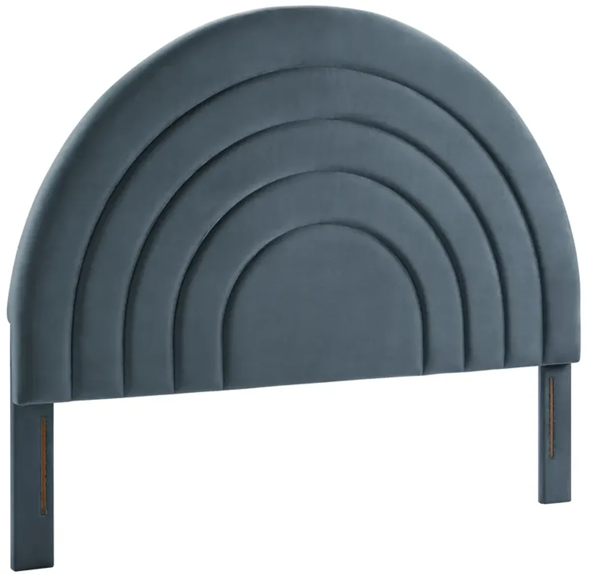Solana Arched Performance Velvet Headboard by Modway Cadet Blue / King