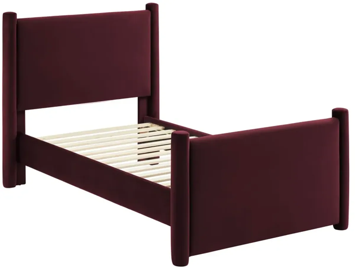Rael Performance Velvet Platform Bed by Modway