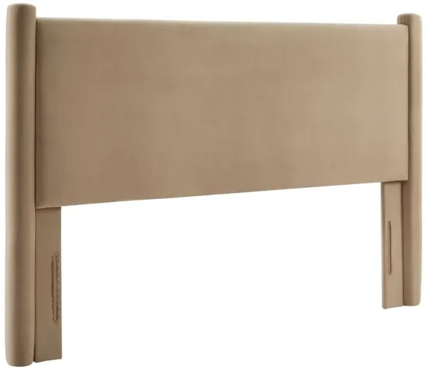 Rael Performance Velvet Headboard by Modway Taupe / Queen