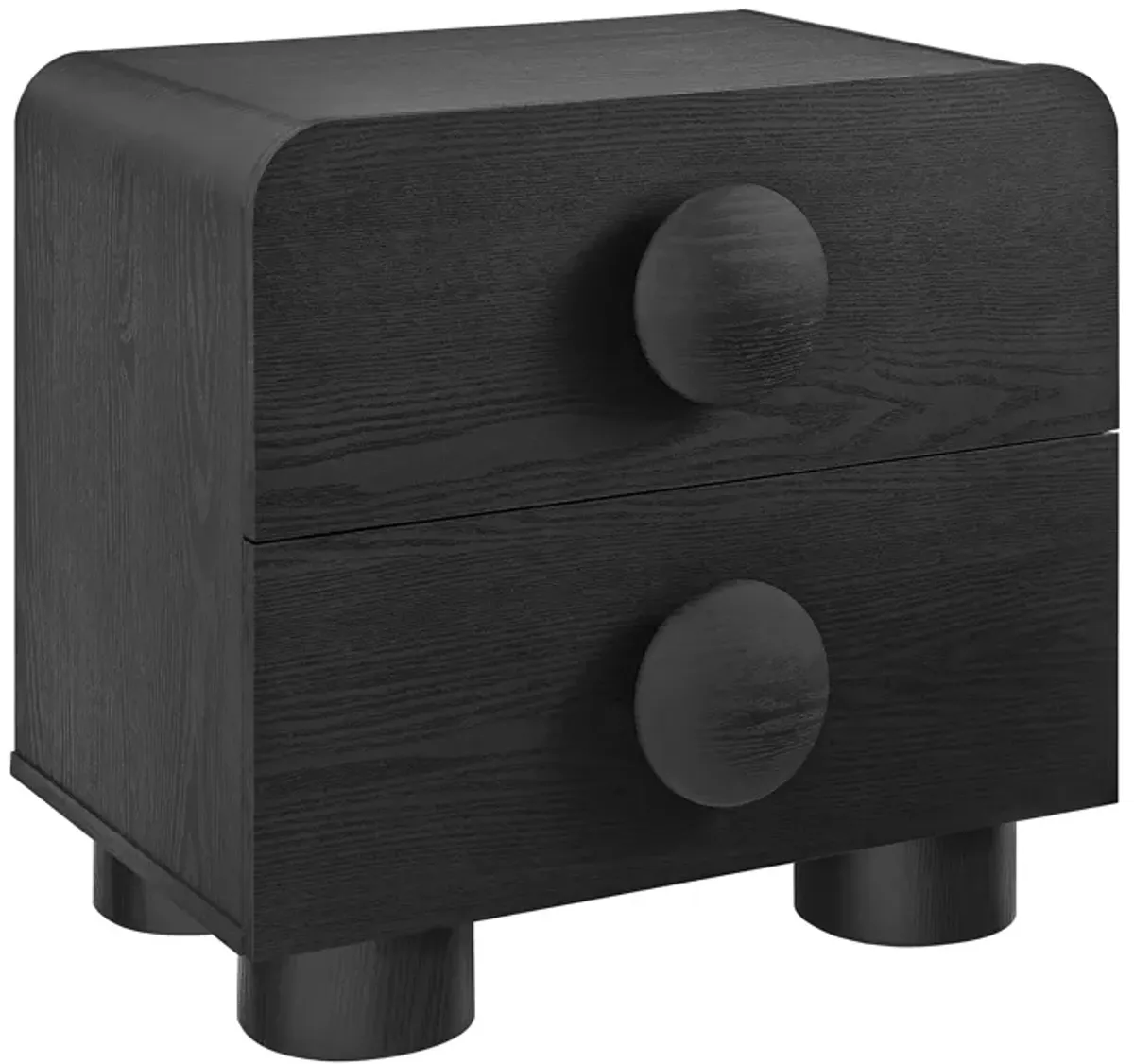 Sonnet 2-Drawer Nightstand by Modway Black