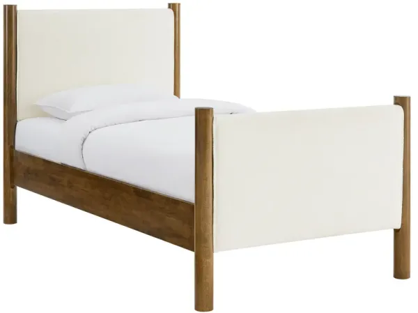 Maven Upholstered Platform Bed by Modway Twin / Feather Walnut