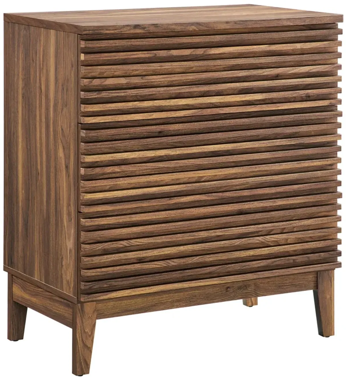 Render Large 3-Drawer Nightstand by Modway Walnut