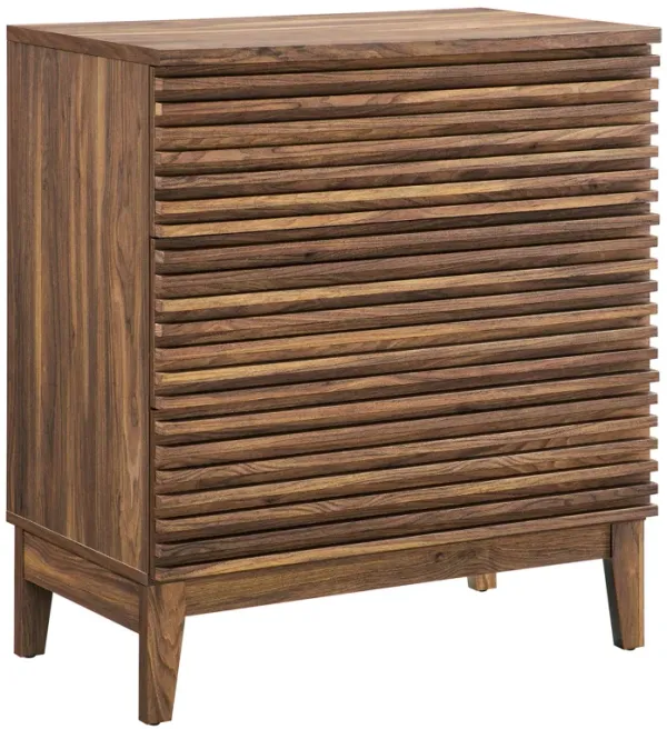 Render Large 3-Drawer Nightstand by Modway Walnut