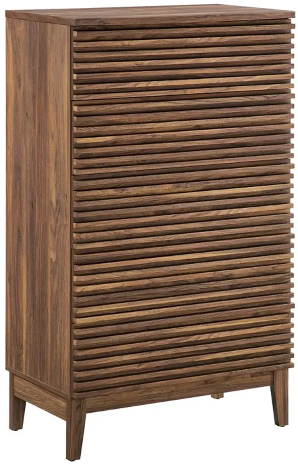Render 5-Drawer Chest by Modway Walnut