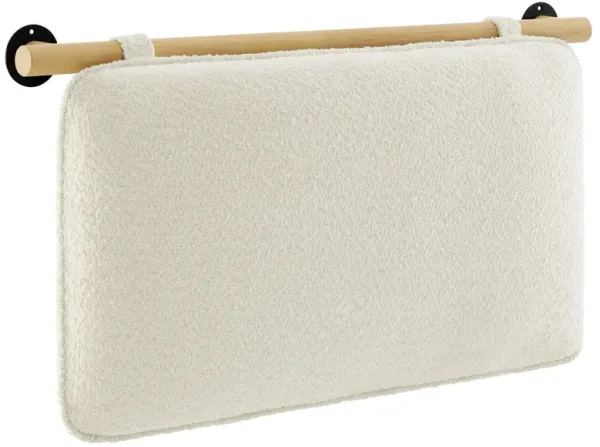 Anela Wall-Mounted Upholstered Headboard by Modway Twin / Cream Natural