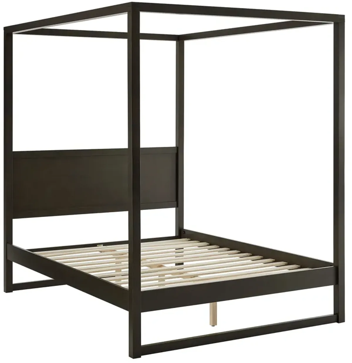 Alva Wood Canopy Platform Bed by Modway King / Oak