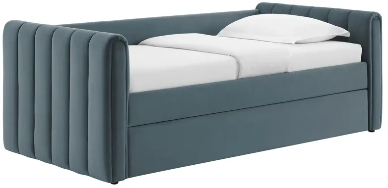 Veyla Channel Tufted Performance Velvet Twin Daybed With Trundle by Modway