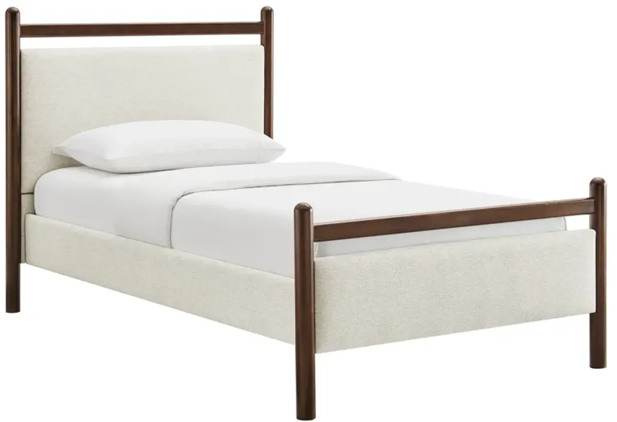 Ginny Platform Bed Frame by Modway Twin / Wenge Heathered Ivory